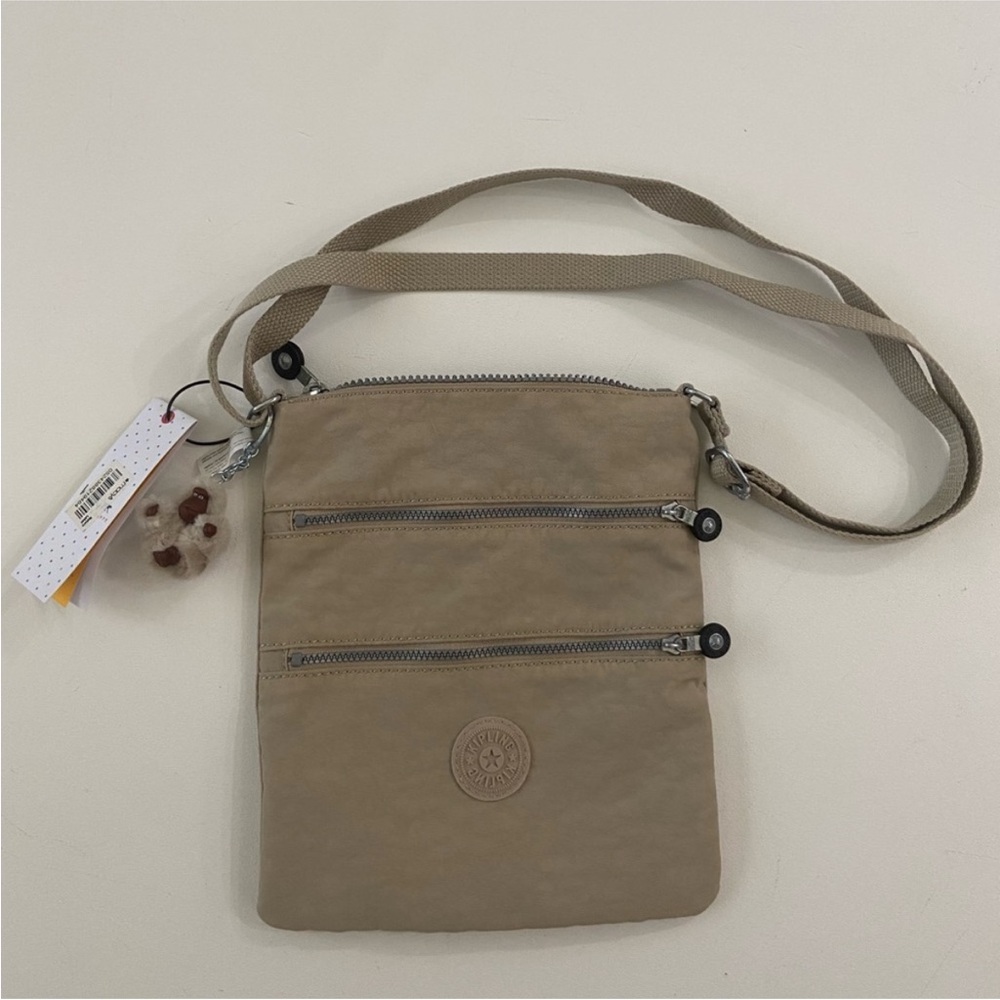 Kipling Keiko crossbody bag in Sandcastle new with tags beige / tan